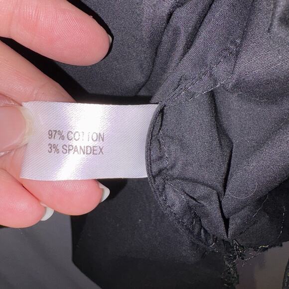 Boston Proper Black Poplin Blouse Tunic Women's Size 8 EUC - Picture 6 of 10